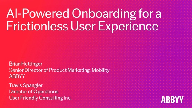 AI-Powered Onboarding for a Frictionless User Experience