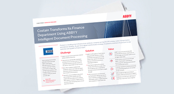 Costain Transforms Its Finance Department Using ABBYY Content Intelligence
